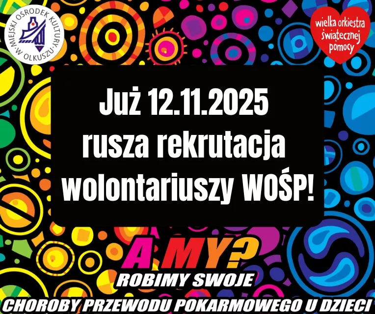 Rekrutacja wolontariuszy WOŚP