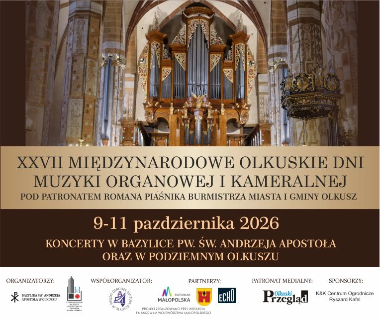 XXVII Międzynarodowe Olkuskie Dni Muzyki Organowej i Kameralnej